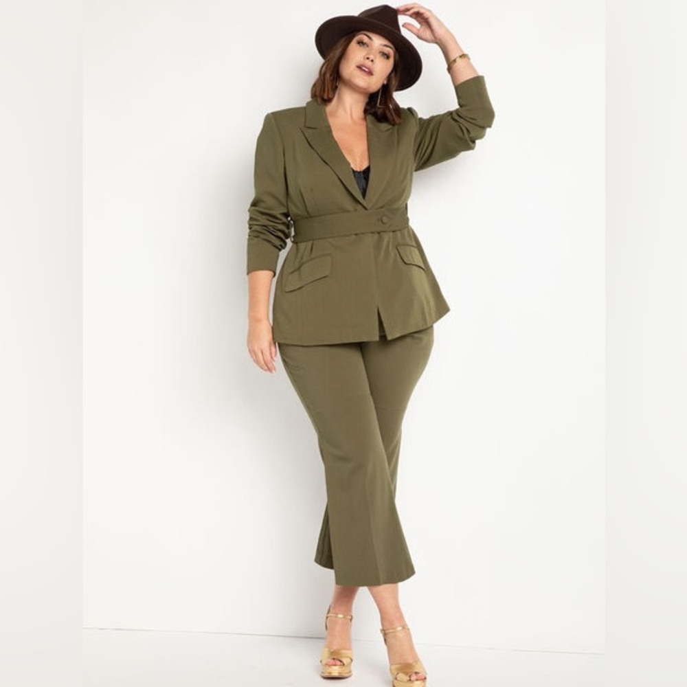 Eloquii Olive Green Suit